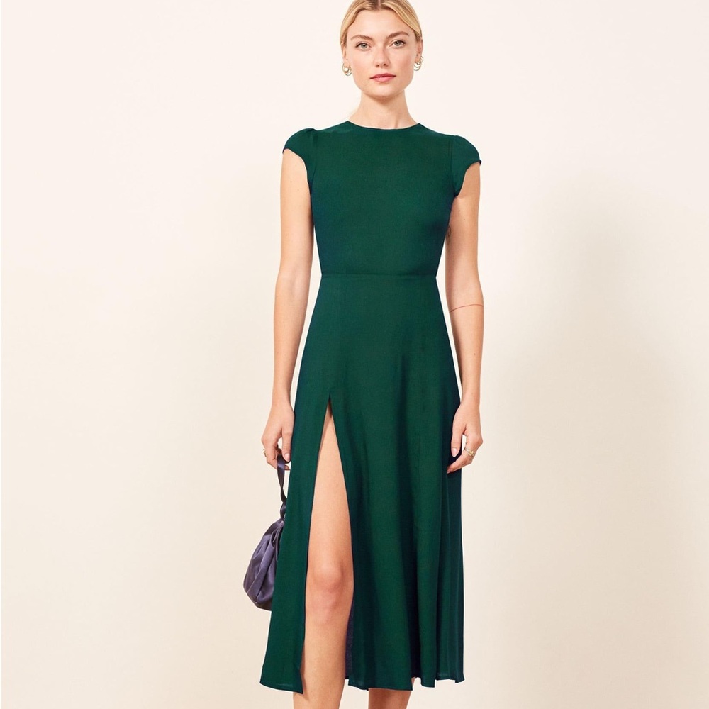 Reformation Green Maxi Dress